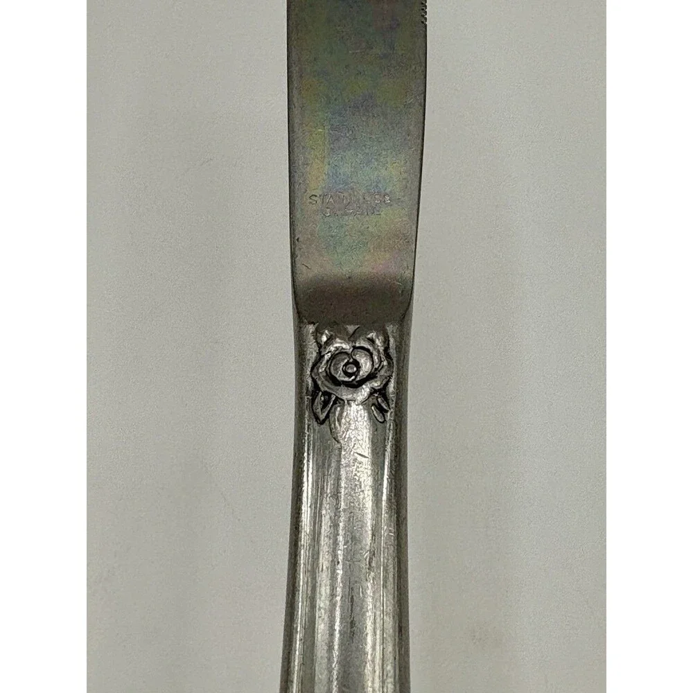 Vintage 1847 Roger Bros Silver-plate Dinner Knives Normandy Pattern Set of 11